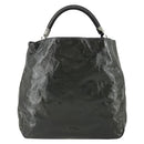 SAINT LAURENT Shoulder Bag Enamel Khaki Silver Auth bs31200-13