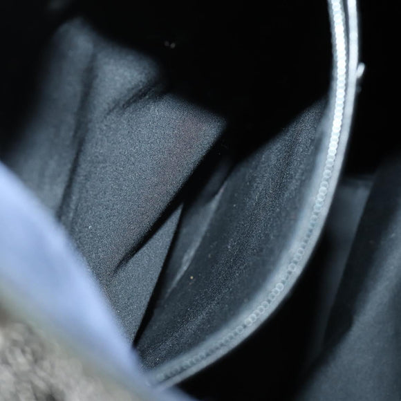 SAINT LAURENT Shoulder Bag Enamel Khaki Silver Auth bs31200