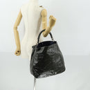 SAINT LAURENT Shoulder Bag Enamel Khaki Silver Auth bs31200-22