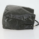 SAINT LAURENT Shoulder Bag Enamel Khaki Silver Auth bs31200-3