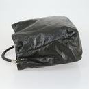 SAINT LAURENT Shoulder Bag Enamel Khaki Silver Auth bs31200-4