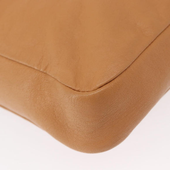 Chloe Vanessa Shoulder Bag Leather Brown Gold Auth bs31202