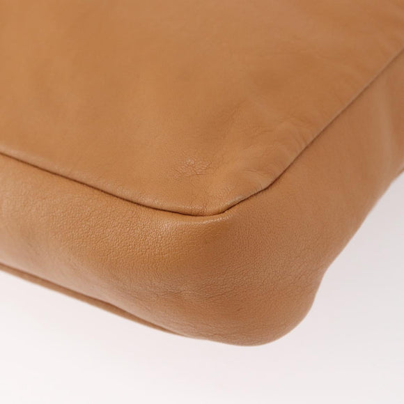 Chloe Vanessa Shoulder Bag Leather Brown Gold Auth bs31202