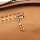 Chloe Vanessa Shoulder Bag Leather Brown Gold Auth bs31202-14