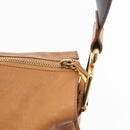 Chloe Vanessa Shoulder Bag Leather Brown Gold Auth bs31202-15