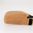 Chloe Vanessa Shoulder Bag Leather Brown Gold Auth bs31202-4