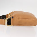 Chloe Vanessa Shoulder Bag Leather Brown Gold Auth bs31202-5