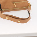 Chloe Vanessa Shoulder Bag Leather Brown Gold Auth bs31202-7