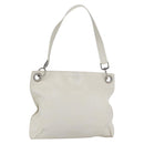 LOEWE Shoulder Bag Leather White Silver Auth bs31203-1