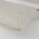 LOEWE Shoulder Bag Leather White Silver Auth bs31203-15