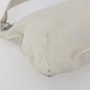 LOEWE Shoulder Bag Leather White Silver Auth bs31203-16