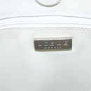 LOEWE Shoulder Bag Leather White Silver Auth bs31203-17