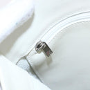 LOEWE Shoulder Bag Leather White Silver Auth bs31203-18