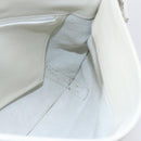 LOEWE Shoulder Bag Leather White Silver Auth bs31203-19