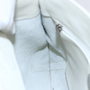 LOEWE Shoulder Bag Leather White Silver Auth bs31203-20