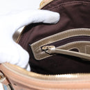 LOEWE Anagram Hand Bag Nylon Blue Gold Auth bs31204-21