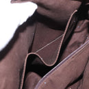 LOEWE Anagram Hand Bag Nylon Blue Gold Auth bs31204-23