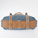 LOEWE Anagram Hand Bag Nylon Blue Gold Auth bs31204-5