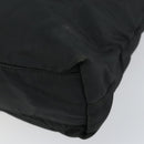 LOEWE Tote Bag Nylon Leather Black Silver Auth bs31205-9