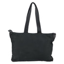 LOEWE Tote Bag Nylon Leather Black Silver Auth bs31205-2