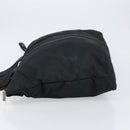 LOEWE Tote Bag Nylon Leather Black Silver Auth bs31205-4