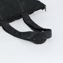 LOEWE Tote Bag Nylon Leather Black Silver Auth bs31205-7