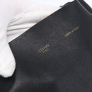 CELINE Horizontalkava Tote Bag Leather Black Gold Auth bs31206-10