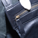 CELINE Horizontalkava Tote Bag Leather Black Gold Auth bs31206-18