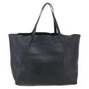 CELINE Horizontalkava Tote Bag Leather Black Gold Auth bs31206-2