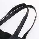 CELINE Horizontalkava Tote Bag Leather Black Gold Auth bs31206-8