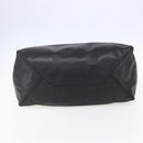 CELINE Horizontalkava Tote Bag Leather Black Gold Auth bs31206-5