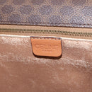 CELINE Macadam Canvas Shoulder Bag PVC Leather Brown Gold Auth bs31207-19