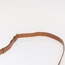 CELINE Macadam Canvas Shoulder Bag PVC Leather Brown Gold Auth bs31207-8