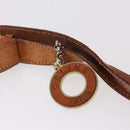 CELINE Macadam Canvas Shoulder Bag PVC Leather Brown Gold Auth bs31208-19