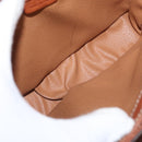 CELINE Macadam Canvas Shoulder Bag PVC Leather Brown Gold Auth bs31208-10