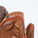 CELINE Macadam Canvas Shoulder Bag PVC Leather Brown Gold Auth bs31208-22