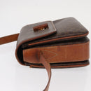 CELINE Macadam Canvas Shoulder Bag PVC Leather Brown Gold Auth bs31208-4