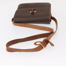 CELINE Macadam Canvas Shoulder Bag PVC Leather Brown Gold Auth bs31208-7