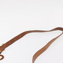 CELINE Macadam Canvas Shoulder Bag PVC Leather Brown Gold Auth bs31208-8