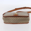 CELINE Macadam Canvas Shoulder Bag PVC Beige Gold Auth bs31210-5