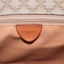 CELINE Macadam Canvas Shoulder Bag PVC Beige Gold Auth bs31210-19