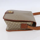 CELINE Macadam Canvas Shoulder Bag PVC Beige Gold Auth bs31210-4