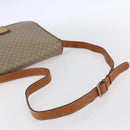 CELINE Macadam Canvas Shoulder Bag PVC Beige Gold Auth bs31210-7