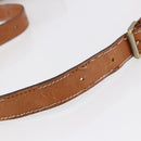 CELINE Macadam Canvas Shoulder Bag PVC Beige Gold Auth bs31210-8