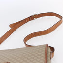 CELINE Macadam Canvas Shoulder Bag PVC Beige Gold Auth bs31210-9