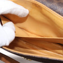 CELINE Macadam Canvas Shoulder Bag PVC Leather Brown Gold Auth bs31211-23