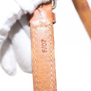 CELINE Macadam Canvas Shoulder Bag PVC Leather Brown Gold Auth bs31211-12