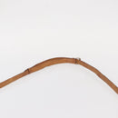 CELINE Macadam Canvas Shoulder Bag PVC Leather Brown Gold Auth bs31211-8