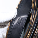 CELINE Trio Small Shoulder Bag Leather Black Gold Auth bs31212-18