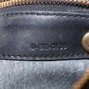 CELINE Trio Small Shoulder Bag Leather Black Gold Auth bs31212-24